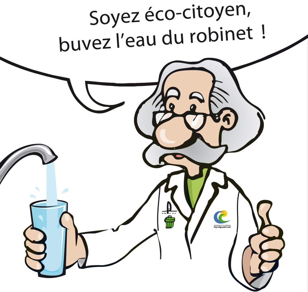 Illustration - boire l'eau du robinet