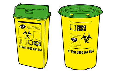 Boîtes de collecte des déchets d'activité de soin à risque infectieux