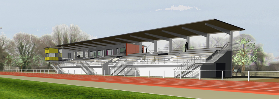 Stade d’athlétisme communautaire - Perspective 3D