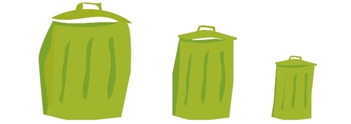 Illustration réduire ses déchets