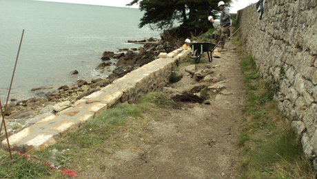 Réfection du sentier côtier à Combrit Sainte Marine - Gr34