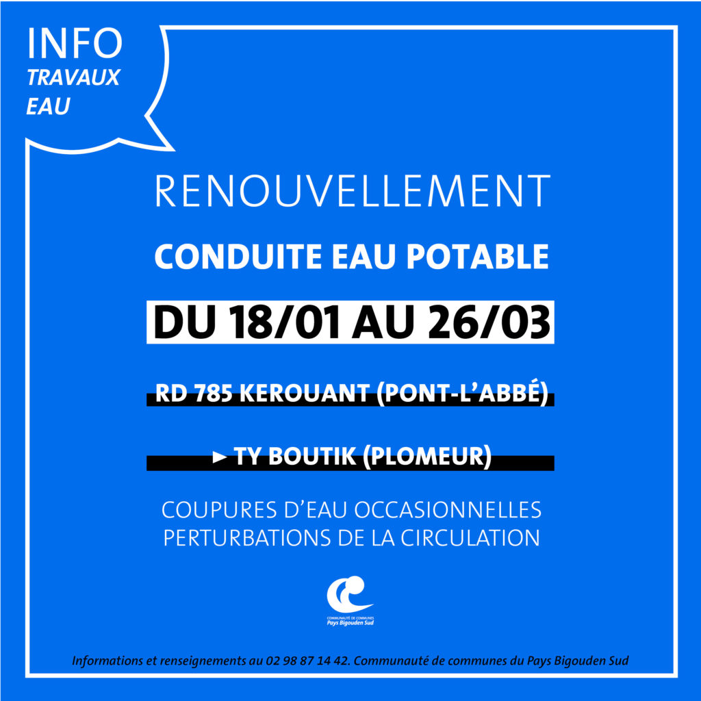 Travaux eau potable