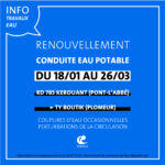 Travaux eau potable