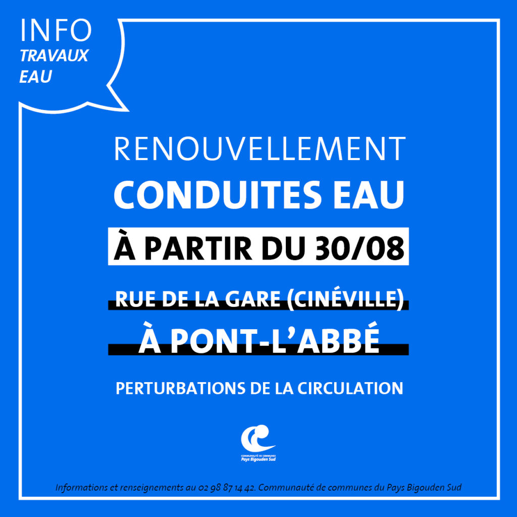 Travaux eau potable