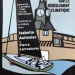 Affiche échappée "si la mer monte" à Concarneau