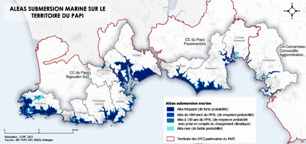 Carte des aléas submersion marine