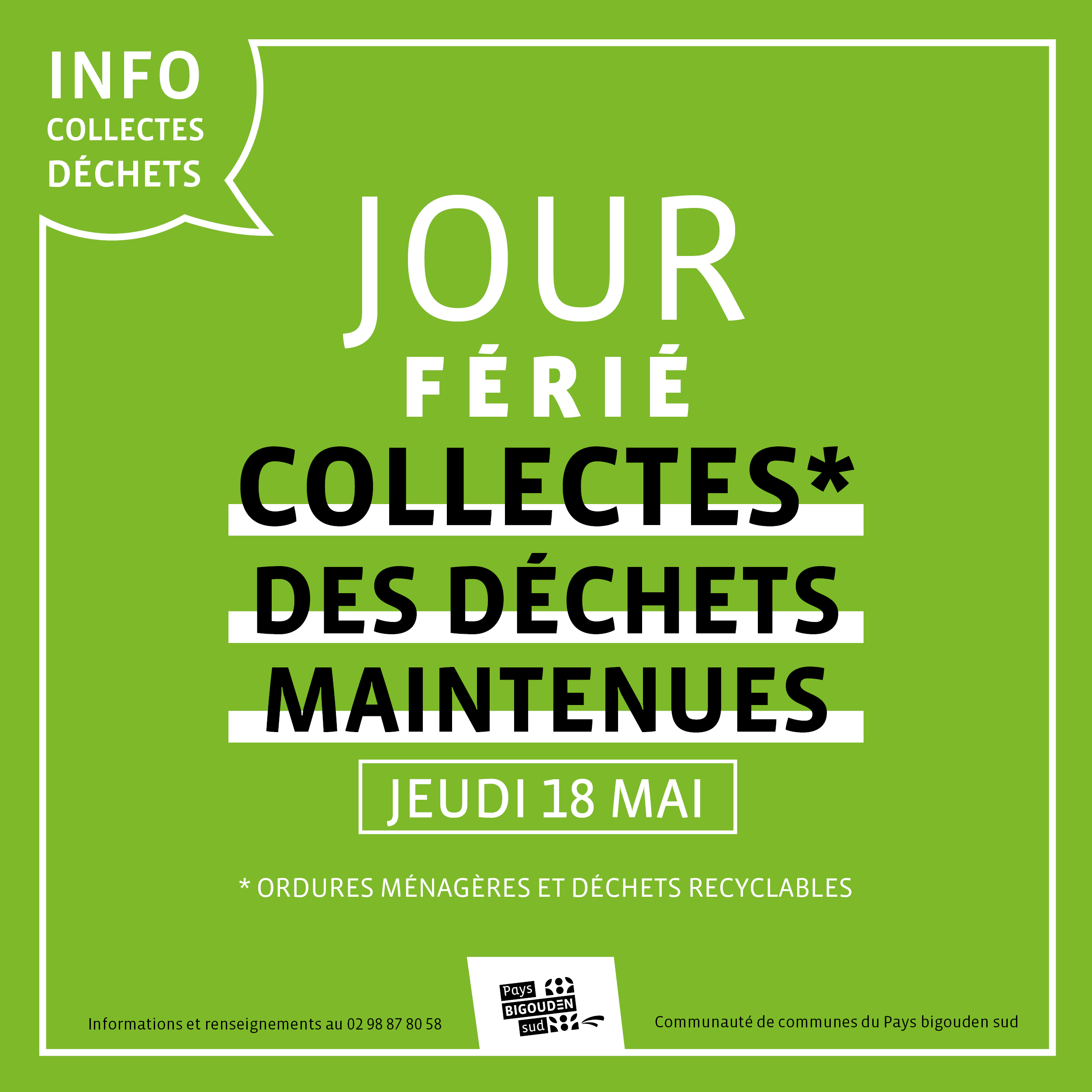 18 mai : ouverture / fermeture des services