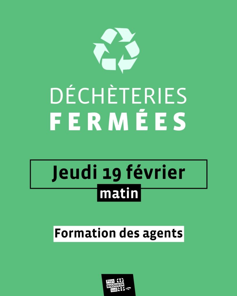 Fermeture exceptionnelle des déchèteries